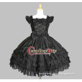 Custom-made wholesale satin lolita dressblack gothic clothing